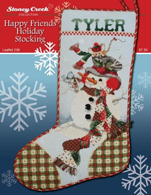 click here to view larger image of Happy Friends Holiday Stocking (chart)