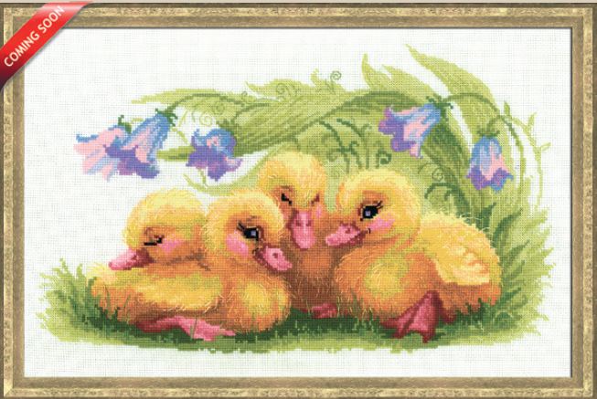 click here to view larger image of Funny Ducklings (counted cross stitch kit)