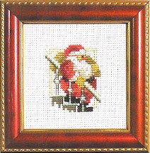 click here to view larger image of Santa on Stairs (counted cross stitch kit)