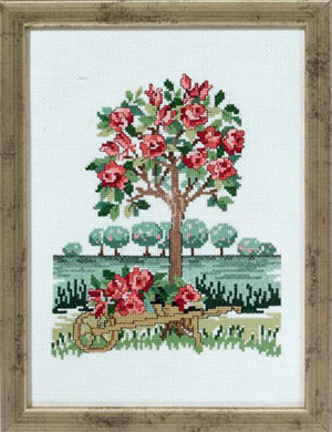 click here to view larger image of Rosentree (counted cross stitch kit)