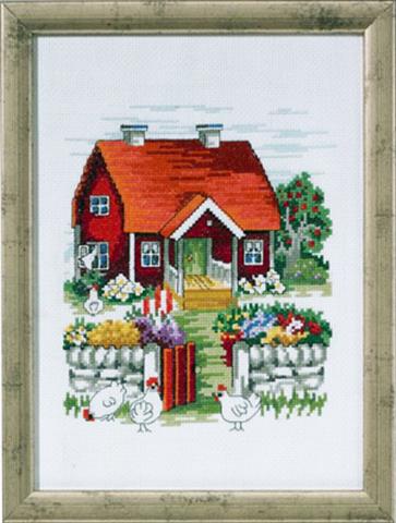 click here to view larger image of Swedish House (counted cross stitch kit)