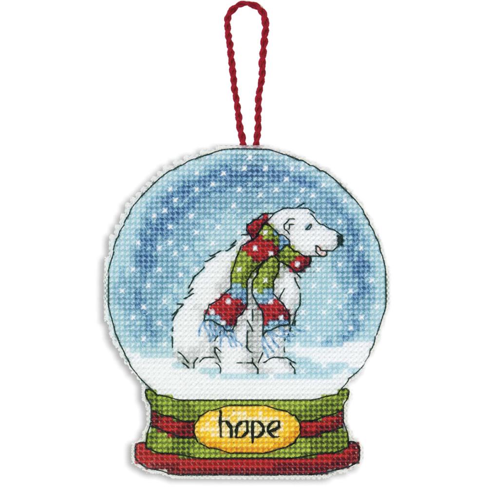 click here to view larger image of Hope Snowglobe (counted cross stitch kit)