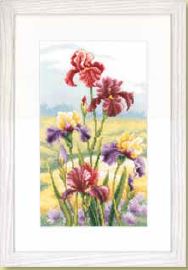 click here to view larger image of Irises at Dawn (counted cross stitch kit)