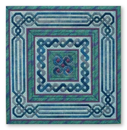 click here to view larger image of Lavenderblue Celtic Knot Quilt (chart)