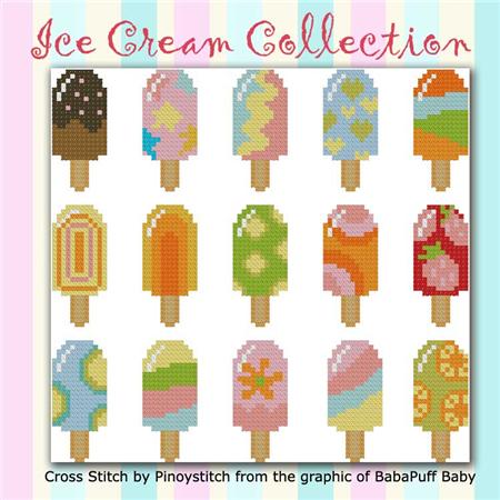 click here to view larger image of Ice Cream Colorful Collection (chart)