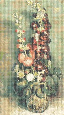 click here to view larger image of Vase with Hollyhocks (Vincent Van Gogh) (chart)