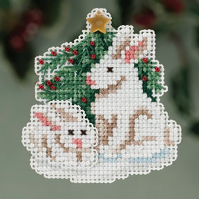 click here to view larger image of Winter Bunnies (2013) (counted cross stitch kit)