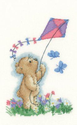 click here to view larger image of Toffee with Kite  (Aida) (counted cross stitch kit)