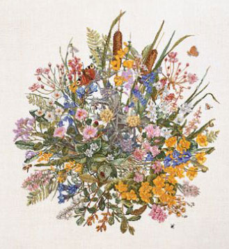 click here to view larger image of Waterflowers (Kit) (counted cross stitch kit)