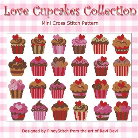 click here to view larger image of Love Cupcakes Collection (chart)
