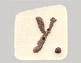 click here to view larger image of Tea-Dyed -  Letter Y Button (buttons)