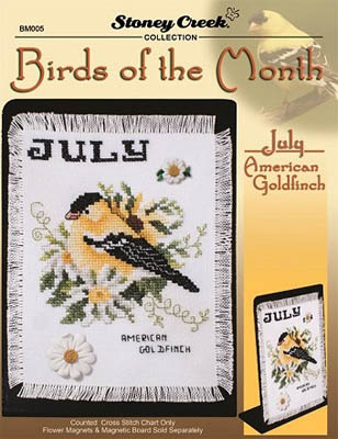 click here to view larger image of Birds of the Month - July (American Goldfinch) (chart)
