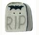 click here to view larger image of Tombstone Button - Small (buttons)