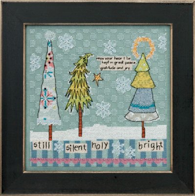 click here to view larger image of Still Silent Holy Bright - Curly Girl (counted cross stitch kit)