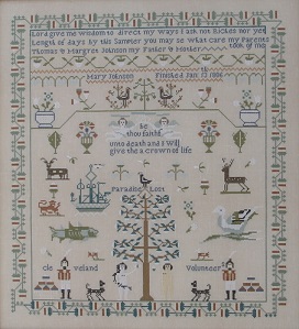 click here to view larger image of Mary Johnson 1806 Sampler (chart)