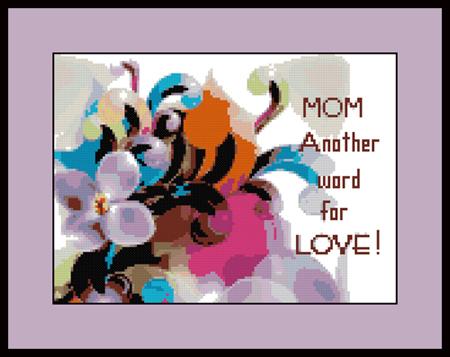 click here to view larger image of Mom Floral Sampler (chart (special))