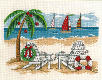 click here to view larger image of Tropical Christmas (counted cross stitch kit)