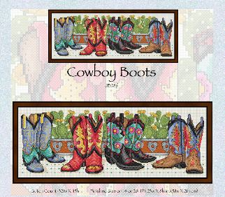 click here to view larger image of Cowboy Boots (chart)