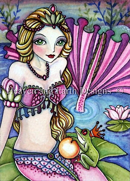 click here to view larger image of Mermaid and The Frog Prince - Quick Stitch (chart)