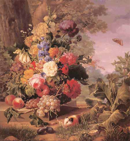 click here to view larger image of Bowl of Flowers in a Landscape (chart)