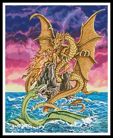 click here to view larger image of Dragon Battle  (Gail Gastfield) (chart)