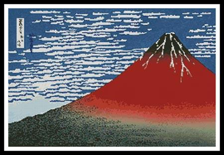 click here to view larger image of Mount Fuji in Clear Weather  (Katsushika Hokusai) (chart)