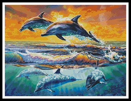 click here to view larger image of Dolphins at Dawn  (Adrian Chesterman) (chart)