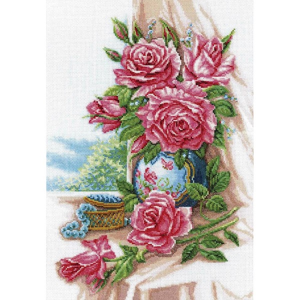 click here to view larger image of Rose Bouquet (counted cross stitch kit)