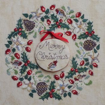 click here to view larger image of Robins Christmas Wreath (chart)
