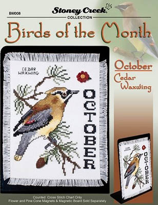 click here to view larger image of Bird of the Month - October - Cedar Waxwing (chart)