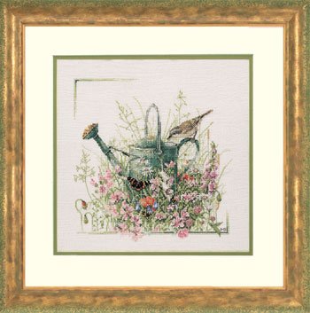 click here to view larger image of Watering Can - Marjolein Bastin (counted cross stitch kit)
