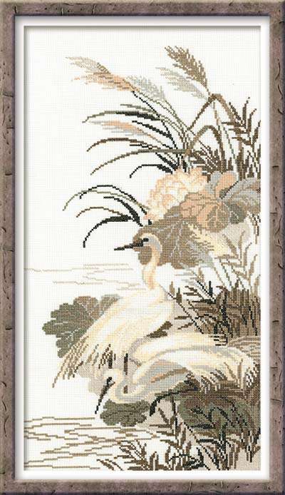 click here to view larger image of Herons (counted cross stitch kit)
