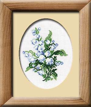 click here to view larger image of Lily of the Valley (counted cross stitch kit)