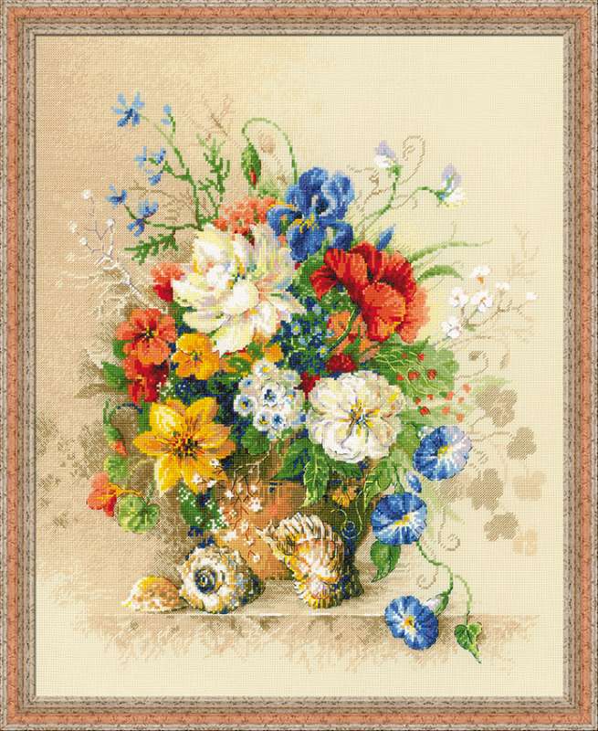 click here to view larger image of Flemish Summer (counted cross stitch kit)