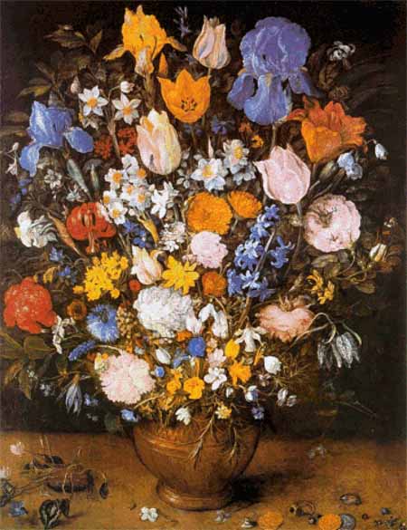click here to view larger image of Bouquet of Flowers in a Clay Vase (chart)
