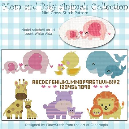 click here to view larger image of Mom and Baby Animals Collection (chart)