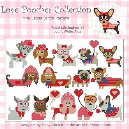 click here to view larger image of Love Pooches Collection (chart)