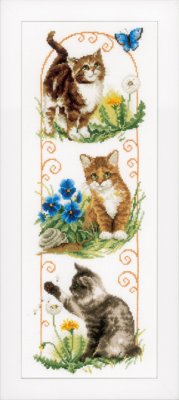 click here to view larger image of Cats Exploring (counted cross stitch kit)