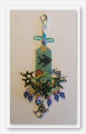 click here to view larger image of Maren's World Fob (counted cross stitch kit)