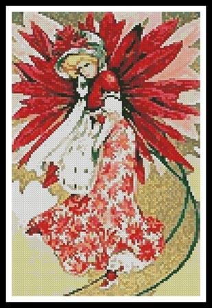 click here to view larger image of Poinsettia Girl (chart)