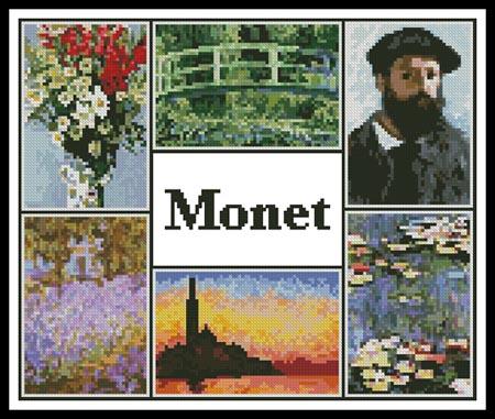 click here to view larger image of Monet Sampler (Claude Monet) (chart)