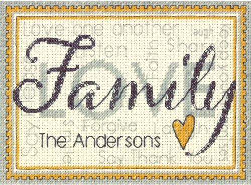 click here to view larger image of Family (counted cross stitch kit)