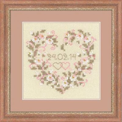 click here to view larger image of From All Heart (counted cross stitch kit)