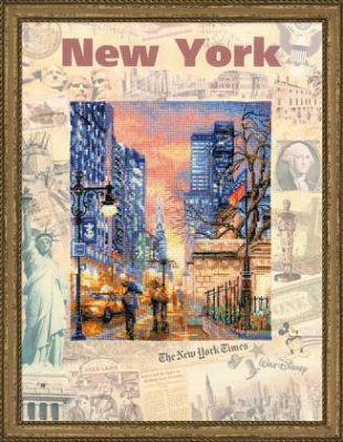 click here to view larger image of Cities of the World - New York (counted cross stitch kit)