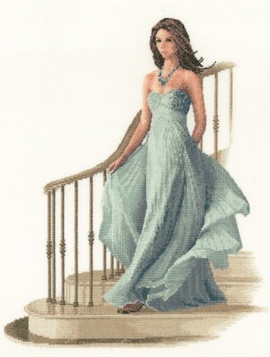 click here to view larger image of Louisa - Elegance Collection - Aida (counted cross stitch kit)