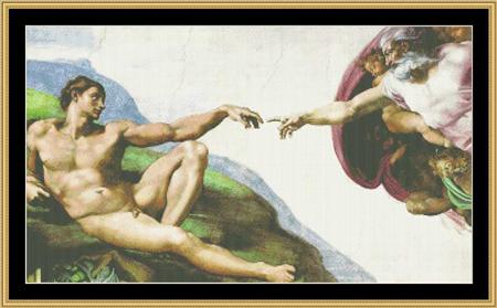 click here to view larger image of Creation of Adam - The Great Masters Collection (chart)