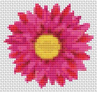 click here to view larger image of Flower Series - Pink Gerbera (chart)