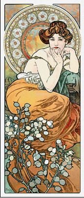 click here to view larger image of Topaz - Alphonse Mucha (chart)