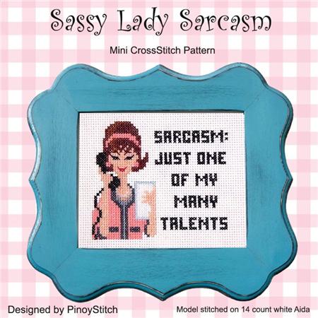 click here to view larger image of Sassy Lady Sarcasm (chart)