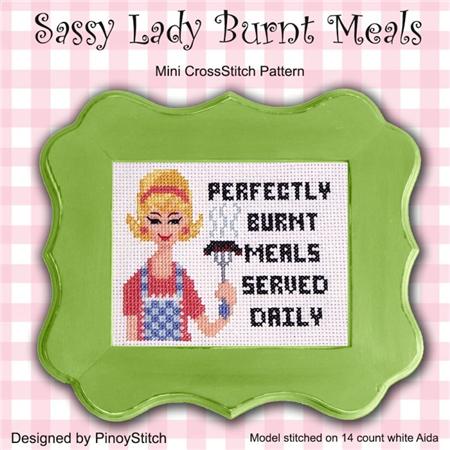 click here to view larger image of Sassy Lady Burnt Meals (chart)